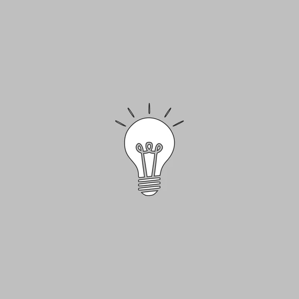 Computersymbol Lampe — Stockvektor