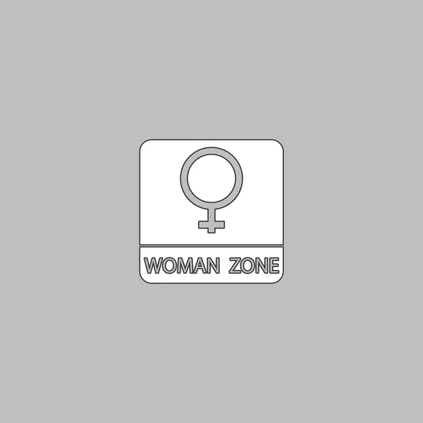 Kadın cinsiyet bilgisayar simgesi — Stok Vektör