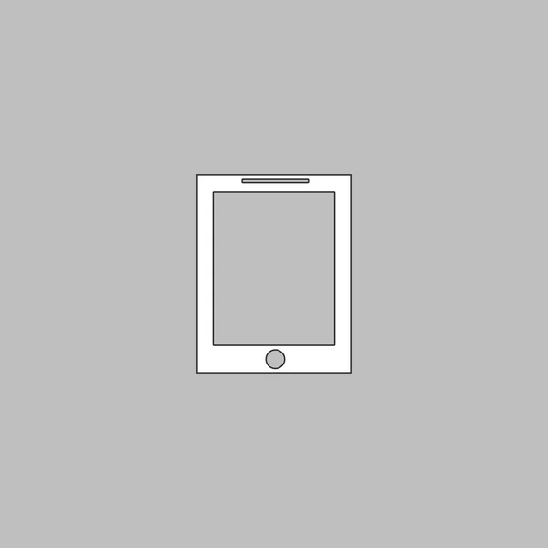 Simbol komputer tablet - Stok Vektor