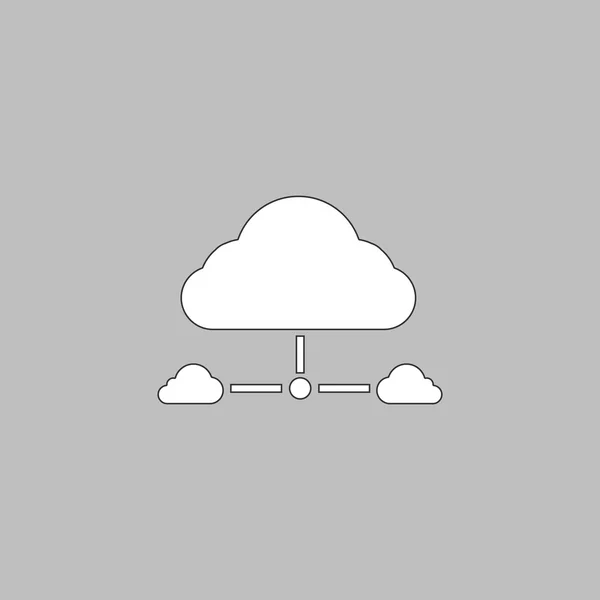 IT cloud computer symbol — Stock Vector