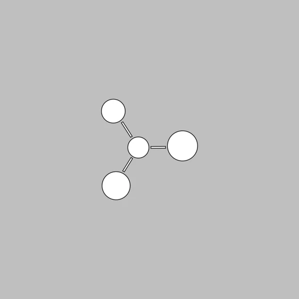 Молекулярный компьютерный символ — стоковый вектор