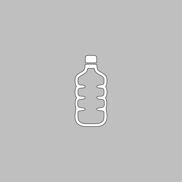Символ компьютера с бутылкой воды — стоковый вектор