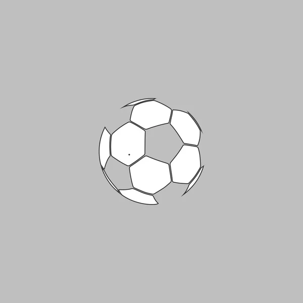 Símbolo de computadora pelota de fútbol — Archivo Imágenes Vectoriales