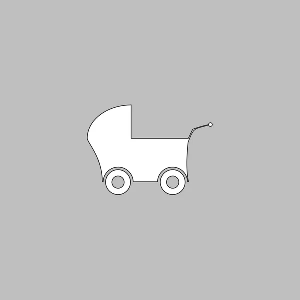 Baby wandelwagen computer symbool — Stockvector