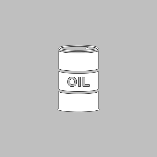 Barriles de petróleo símbolo de ordenador — Vector de stock