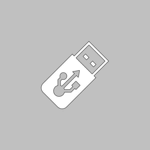 Clé USB symbole de l'ordinateur — Image vectorielle