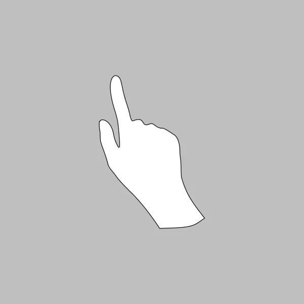 Ratón mano ordenador símbolo — Vector de stock