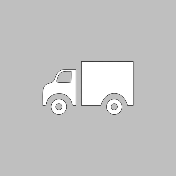 Vrachtwagen computer symbool — Stockvector