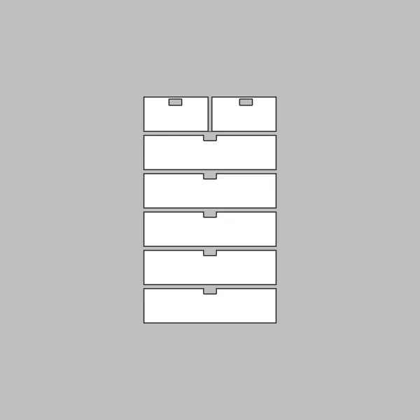Archivcomputer-Symbol — Stockvektor