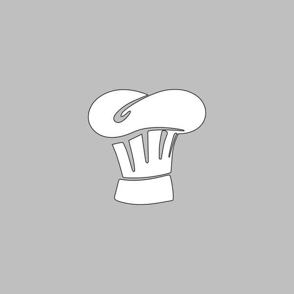 Chef chapeau ordinateur symbole — Image vectorielle