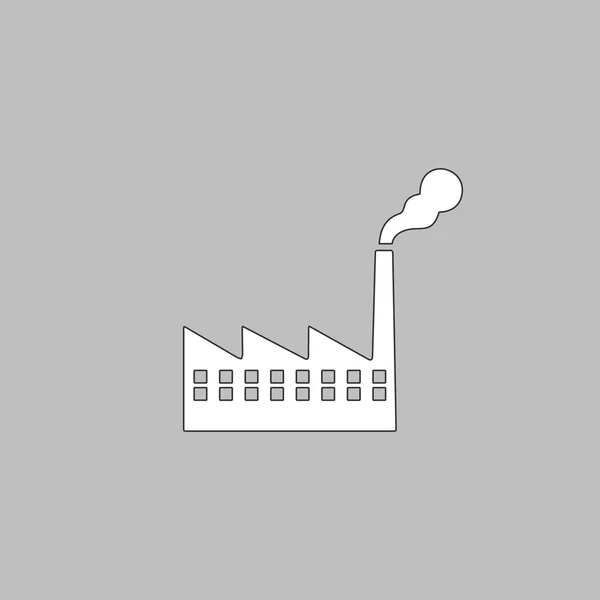 Factory computer symbol — Stock Vector