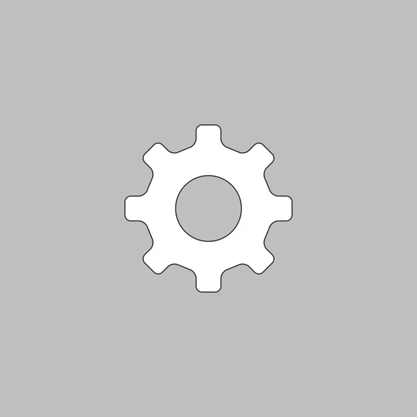 Simbolo del computer ruota ingranaggio — Vettoriale Stock