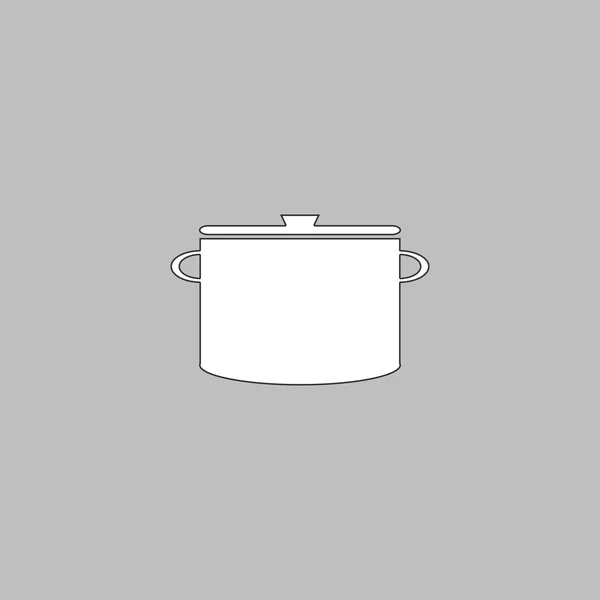 Symbole ordinateur casserole — Image vectorielle