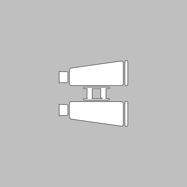 Binoculares símbolo de la computadora — Archivo Imágenes Vectoriales