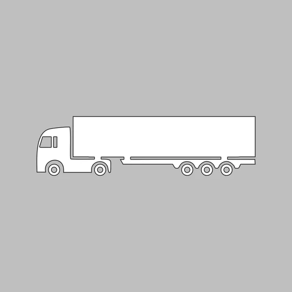 Grote Truck computer symbool — Stockvector