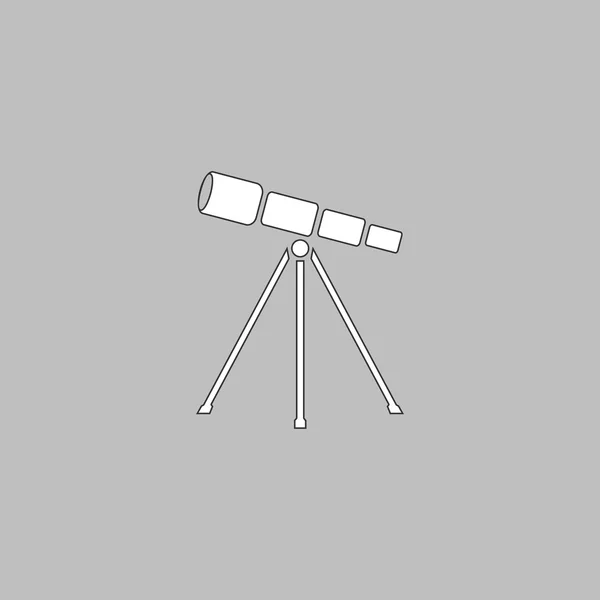 Símbolo del ordenador del telescopio — Vector de stock