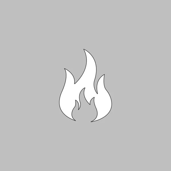 Υπολογιστή σύμβολο της φωτιάς — Διανυσματικό Αρχείο