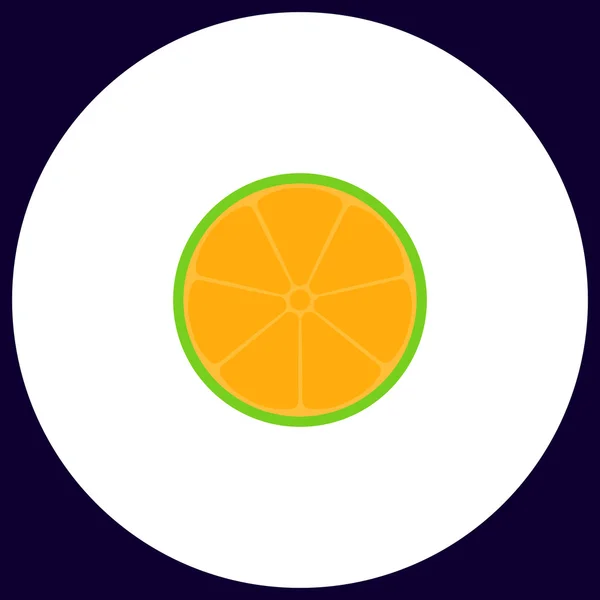 Símbolo de computador de limão — Vetor de Stock