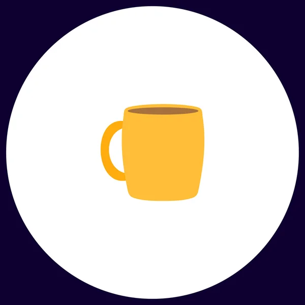 Tea cup počítače symbol — Stockový vektor