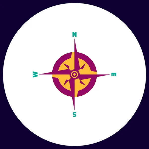 Symbol kompasu počítače — Stockový vektor