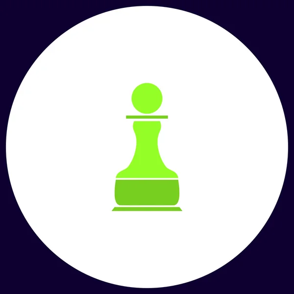 Šachový pěšec počítače symbol — Stockový vektor