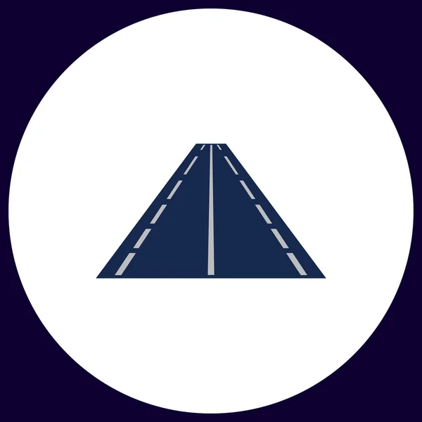 Símbolo do computador rodoviário — Vetor de Stock