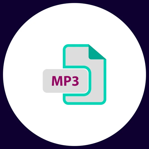 MP3 számítógép szimbólum — Stock Vector