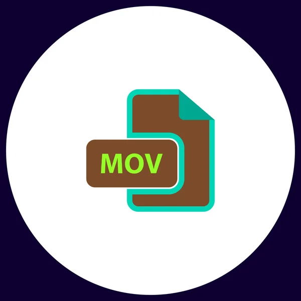 Mov-Computersymbol — Stockvektor