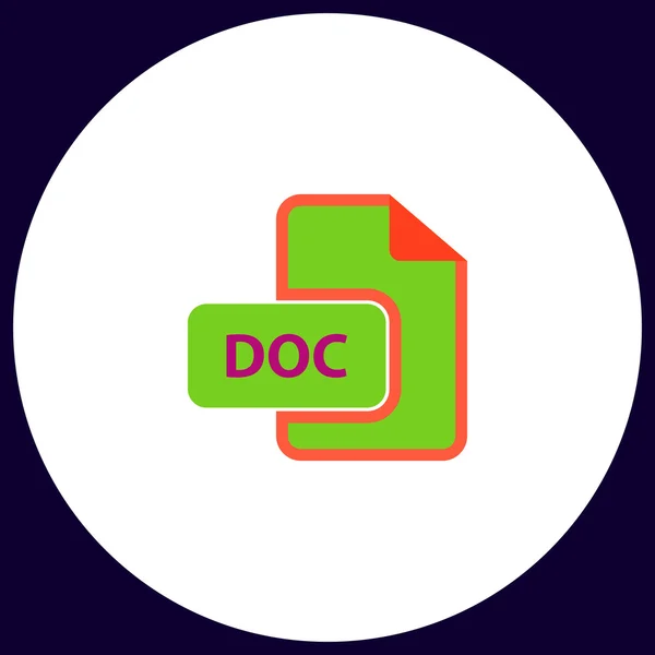 Doc υπολογιστή σύμβολο — Διανυσματικό Αρχείο