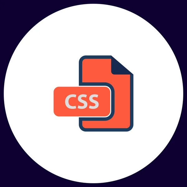 Simbolo del computer CSS — Vettoriale Stock