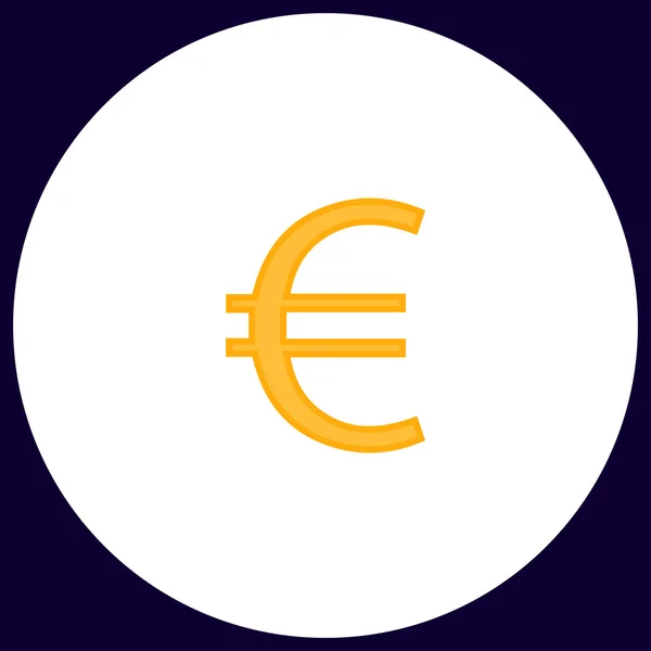 Euro computer symbool — Stockvector