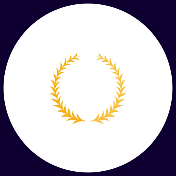 Nobelpristagaren krans dator symbol — Stock vektor