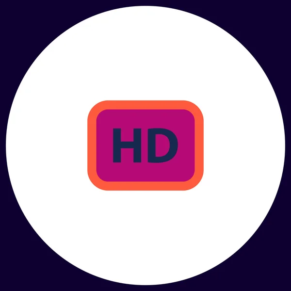 HD komputer symbol — Wektor stockowy