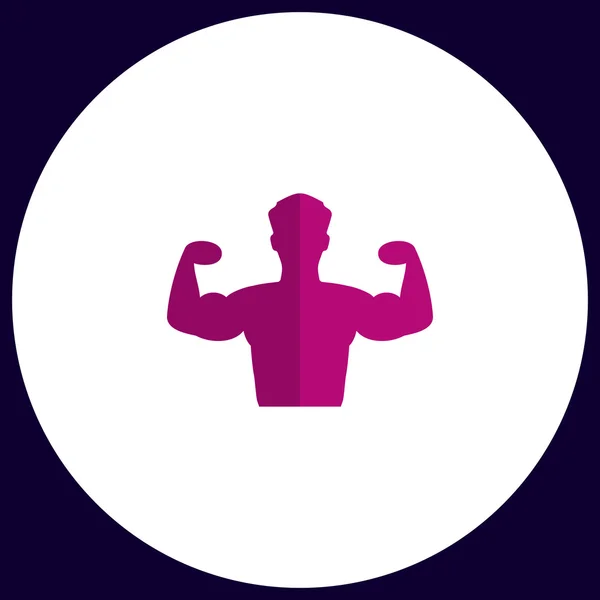 Bodybuilder dator symbol — Stock vektor