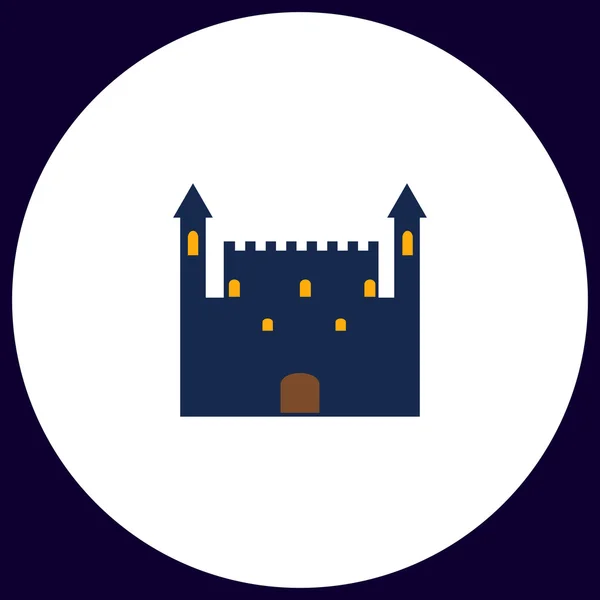 Château ordinateur symbole — Image vectorielle