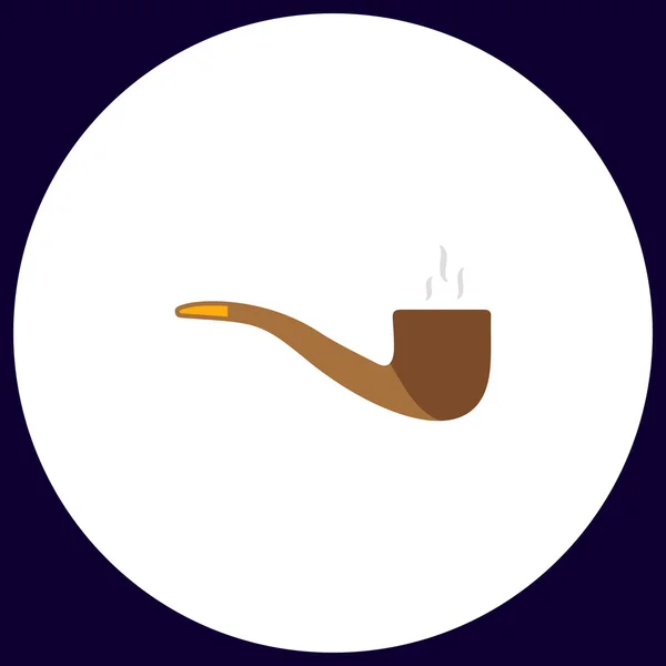 Rökig pipe dator symbol — Stock vektor