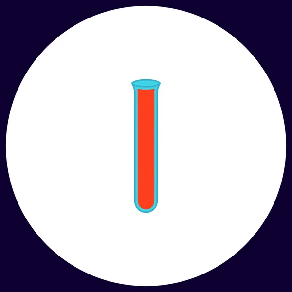 Symbole d'ordinateur de tube à essai — Image vectorielle