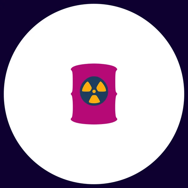 Símbolo do computador de resíduos radioactivos — Vetor de Stock