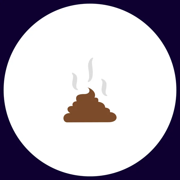 Simbolo del computer Poop — Vettoriale Stock