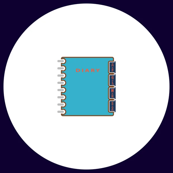 ノートブック コンピューターのシンボル — ストックベクタ