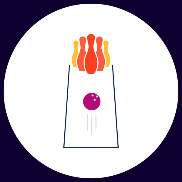 Bowling-Computersymbol — Stockvektor