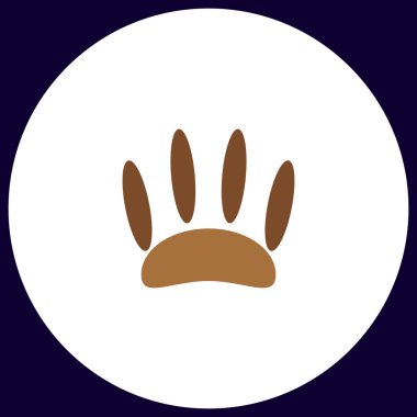 Hayvanların ayak izleri bilgisayar simgesi