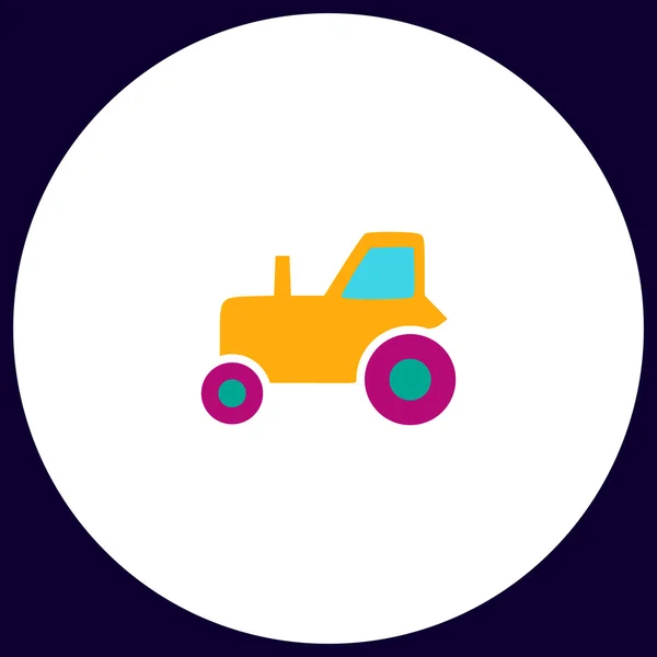 Tracteur ordinateur symbole — Image vectorielle