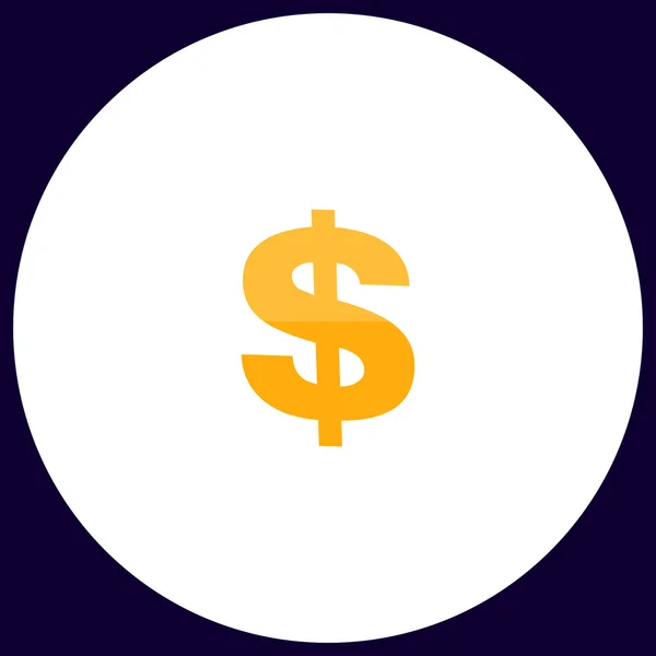 Dollar computer symbol — Stock Vector