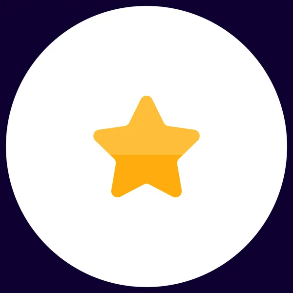Estrella símbolo de ordenador — Vector de stock