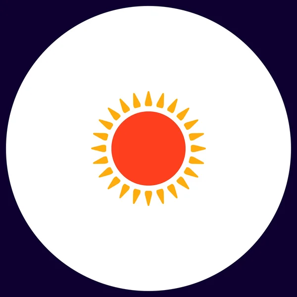 Sun computer symbol — Stock Vector