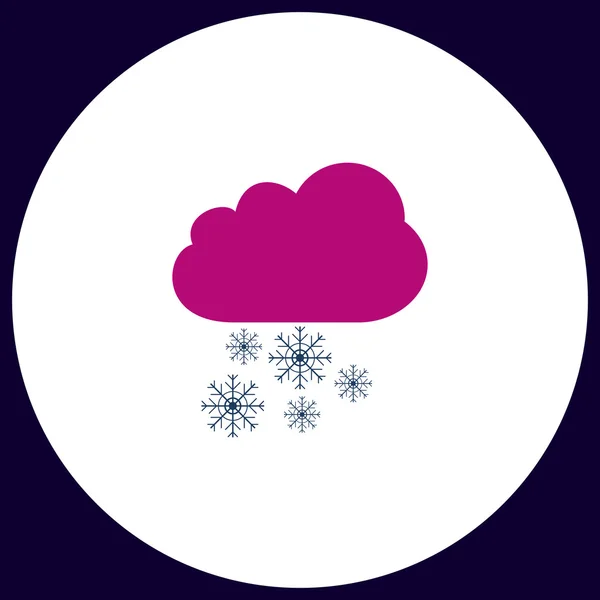 Schneefall-Computersymbol — Stockvektor