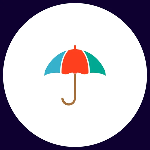 Symbol počítače deštník — Stockový vektor