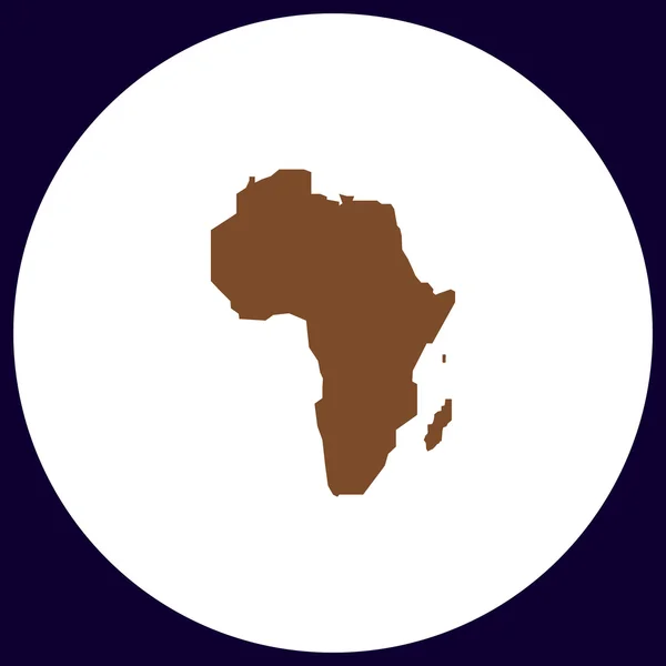 Afrika computer symbool — Stockvector