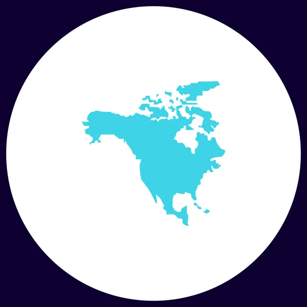 Amérique du Nord symbole informatique — Image vectorielle